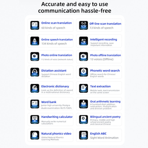 Lápiz de Traducción Inteligente S088, 134 Idiomas en Línea, 13 Idiomas Fuera de Línea, para Maestros y Estudiantes, Diccionario en Inglés, Lápiz Escaneador Inteligente, Máquina de Lectura por Puntos - Product Image 4