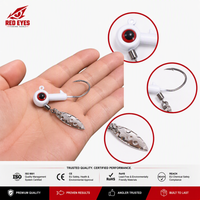 Hameçon de pêche en gros pour micro-leurre de mer, tête de jig spinner, yeux rouges, pour pêche en roche, échantillon gratuit