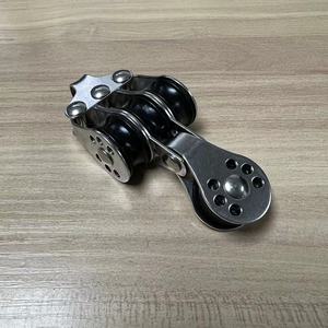 Quattro ruote in acciaio filo puleggia in metallo puleggia rullo in acciaio inox ruota cricchetto puleggia - Product Image 5