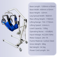 Lève-personne électrique SeoMirn pour transfert de patients, personnes âgées, handicapés, usage médical à domicile, palan de plafond suspendu, sangle de suspension, capacité 250 kg, acier au carbone