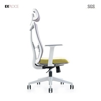 Chaise de bureau ergonomique à dossier haut pour PC, avec repose-pieds, chaise de gamer ergonomique