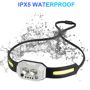 Mini <span class=keywords><strong>USB</strong></span> sạc <span class=keywords><strong>Led</strong></span> Đèn Pha chùm rộng không thấm nước đèn pin cho cắm trại sửa chữa đi xe đạp cảm biến chuyển động tính năng Flash - Product Image 5