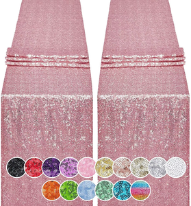 Precio al por mayor colorido camino de mesa fiesta suministro rectángulo boda mantel lentejuelas camino de mesa para fiesta evento Decoración - Product Image 6