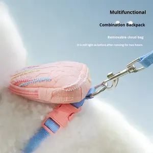 Nueva Correa de Poliéster para Mascotas, Mochila Transpirable de Gasa Burbuja Estilo Coreano para Cachorros, Correa de Pecho para Perros, Mochila de Verano para Gatos - Product Image 5