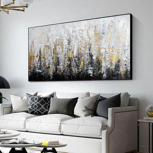 <span class=keywords><strong>Peinture</strong></span> murale abstraite dorée scintillante, art moderne sur toile, <span class=keywords><strong>peinture</strong></span> élégante texturée, décoration murale de luxe pour la maison - Product Image 3