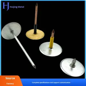 वायु वाहिनी वेल्डिंग स्टड ग्लास ऊन इन्सुलेशन एयर कंडीशनर पाइप उच्च तापमान प्रतिरोधी 304 स्टेनलेस स्टील राउंड सिर नाखून - Product Image 2