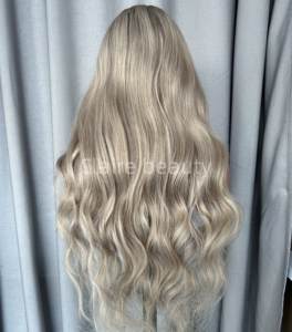 Parrucca anteriore in pizzo senza colla per capelli umani europei HD parrucca piena in pizzo Color biondo parrucca anteriore in pizzo per donne bianche - Product Image 4