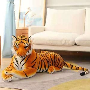 Brinquedos CP 100cm 110cm Animais de Simulação Tigre de Pelúcia Amarelo e Branco - Product Image 1