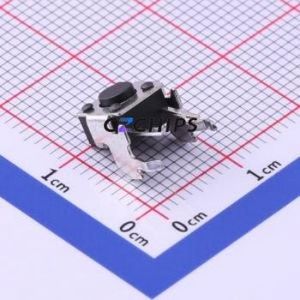 TS-1093A-A2B3-D2 Tactile Switch Through hole Component THT Switch Single Pole Single Throw Round Button 2.5N Right Angle Insert - Product Image 1