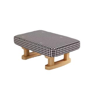 Tabouret de salon pour changer de chaussures, pieds en bois massif, coussin doux, design minimaliste, repose-pieds pour enfants et adultes - Product Image 5