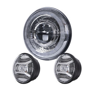 Mis à jour 7 Pouces LED Phare Halo 4.5 Pouces DRL Brouillard lumières Kit Set pour Harley Road King Street Glide - Product Image 5