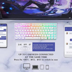 Z88 Keys Backlit Rgb <b>Usb</b> Type-c Wired Mechanical Gaming <b>Keyboard</b> with Compact Space Saving Design and Hot-swap Features Z-88 - Product Image 2