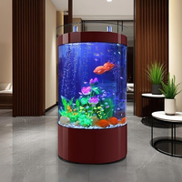 Aquarium d'élevage de poissons koï en verre incurvé personnalisable, best-seller, capacité 320L, design moderne, écologique