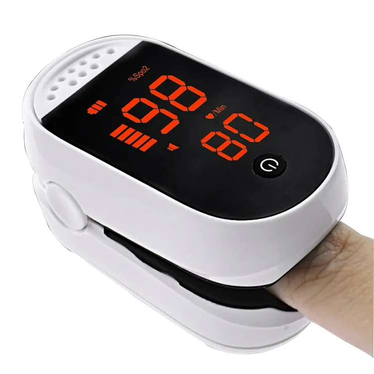 Ngón tay Puls oxi Meter nhà sản xuất cầm tay kỹ thuật số xung Oximeter SpO2 máu Oxy độ bão hòa màn hình