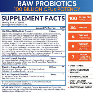 ओम कस्टम लोगो सर्वश्रेष्ठ प्रोबायोटिक खुराक 60 100 बिलियन यौगिक महिलाओं के पाचन और प्रतिरक्षा समर्थन हलाल प्रमाणित कैप्सूल - Product Image 2