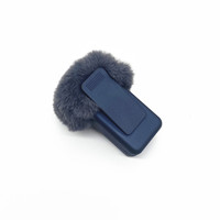Microphone Lavalier sans fil Couverture en fourrure coupe-vent Couverture de chandail de microphone pour diffusion en direct Sports Action Camera Accessoires