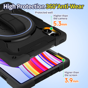 สำหรับ <span class=keywords><strong>Xiaomi</strong></span> redmi Pad 2 Pro 12.1นิ้วเคสแท็บเล็ตซิลิโคนกันกระแทกทนทานมีสายคล้องไหล่แบบหมุนได้ - Product Image 3