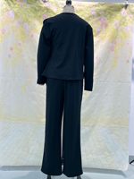 Nouvel Arrivage 2026 – Ensemble Deux Pièces Femme Col Drapé avec Haut Plissé Asymétrique et Pantalon Large