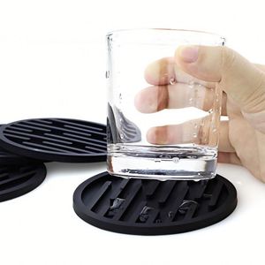 USSE Classique Style Silicone Dessous De Verre Épaissi Drain Isolation Thermique En Caoutchouc Souple Thé Pad pour Table De Cuisine pour Alimentaire Commercial - Product Image 4