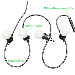 Guirlande lumineuse G50 incassable, étanche IP67, lumières suspendues pour jardin, véranda, patio, camping, fête - Product Image 2