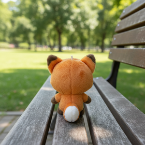 Portachiavi Personalizzato a Forma di <span class=keywords><strong>Volpe</strong></span> da 10cm, Ciondolo in Peluche con Ricamo Cartoon <span class=keywords><strong>e</strong></span> Giocattolo Imbottito con Certificazione CE - Product Image 3