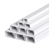 Chine Fabricant Usine En Gros En Plastique Câble Canal Câblage Conduit Tronc Pvc Couleur Câble Goulotte Taille 25x25