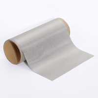 TK-LX-095D Matelas tissé léger et enduit en fibre d'argent de haute qualité pour blindage EMI et blocage de signal RFID pour téléphones portables