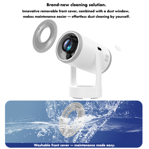 Môi Trường Xung Quanh Ánh Sáng Ban Đêm Thiết Kế Wupro <span class=keywords><strong>P2</strong></span> Mini Xách Tay Máy Chiếu 200 ANSI Lumens 1080P Rạp Hát Tại Nhà 1 + 8GB Thông Minh Android LCD Máy Chiếu - Product Image 5