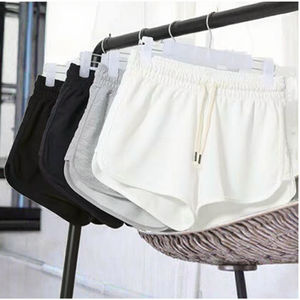 Pantalones Cortos Deportivos de Verano para Mujer, Talla Grande, Cintura Alta, Casuales, Súper Populares, para Playa, en Color Sólido, Estilo Running de Tres Puntos - Product Image 3