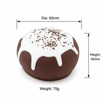 Nouveau jouet anti-stress en silicone souple en forme de chocolat fondant