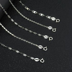 Customization Wholesale 925 <strong>Sterling</strong> <strong>Silver</strong> Women's Chokers Link Chain <strong>Necklace</strong> Trendy CMA Certified Wedding Engagement Party - Product Image 3