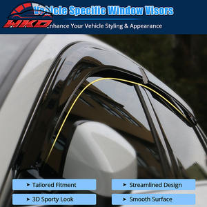 Viseras de Ventana Acrílicas Estilo Delgado para Audi A3 S3 RS3 Sedán 2013-2019, Deflector de Viento de 4 Piezas, Accesorios Exteriores para Automóviles - Product Image 3