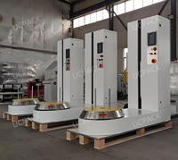 Máquina de bobinado de maleta de envoltura de película elástica de equipaje de aeropuerto eléctrica automática para alimentos y bebidas