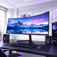 Commande en gros OEM ODM Moniteur d'ordinateur LED incurvé 49 pouces 240Hz 1ms IPS 5K DQHD Moniteur d'ordinateur LED 5K 240Hz pour usage professionnel