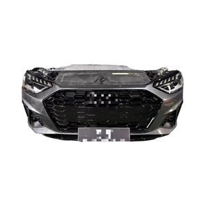 Paraurti Anteriore per <span class=keywords><strong>Audi</strong></span> <span class=keywords><strong>A4</strong></span>: Parti di Carrozzeria Auto con Bulloni Neri in Carbonio, Facile da Sostituire e in Plastica Resistente - Product Image 1