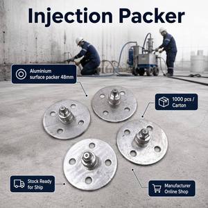 Boyu 48mm Aluminium Surface Injection Packer for Concrete <b>Waterproofing</b> Grouting and Floor Leakage Sealing Construction - Product Image 1
