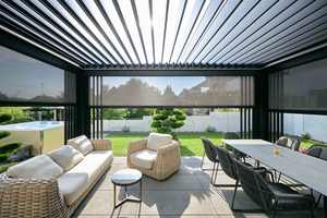 เต็นท์กลางแจ้ง3X3M กันน้ำได้ทุกปีทำจากอะลูมิเนียมกันน้ำได้โครงเคลือบผง doek Pergola กันน้ำได้หลังคากลางแจ้ง - Product Image 4