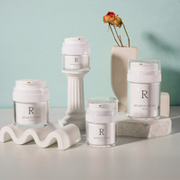 Flacons cosmétiques de luxe en plastique sous vide, vides, 15ml 30ml 50ml 100ml, avec pompe airless pour crème visage et stockage de lotion de soin