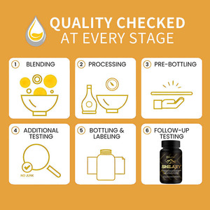 Cápsulas de Shilajit Puro del Himalaya al por Mayor, Marca Privada OEM, Suplemento Natural de Shilajit, Extracto de Melena de León y Musgo Marino - Product Image 4