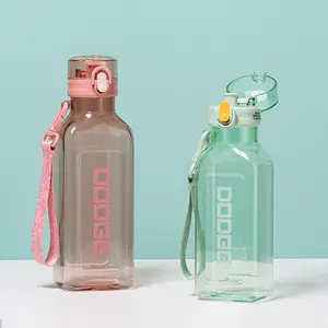 MAIMAI DOOGE пластиковая квадратная Спортивная веревка портативная большая емкость Питьевая фитнес бутылка для воды с ремешком