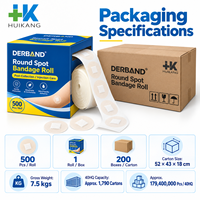 Pansements ronds adhésifs OEM pour soins des plaies pour enfants, cliniques, hôpitaux, maison, voyage, premiers secours