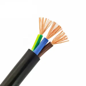 Multipolare 3*1.5mm cavo flessibile filo di rame PVC isolato e rivestito filo elettrico