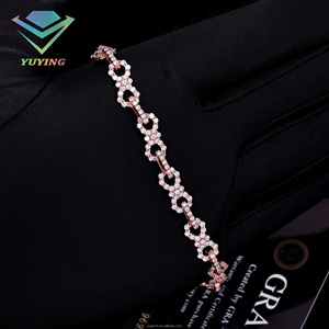 กำไลข้อมือแบบไม่มีที่สิ้นสุด ประดับเพชรโมอิสซาไนต์ VVS ชุบทอง เงินแท้ 925 ผ่านการทดสอบเพชร พร้อมใบรับรอง GRA ขายดี จัดส่งจากโรงงาน - Product Image 1