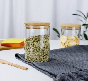 Frascos de Almacenamiento de Alta Calidad de 250 ml, Recipientes de Vidrio de Borosilicato para Almacenamiento de Alimentos, Herméticos con Tapa de Bambú - Product Image 5