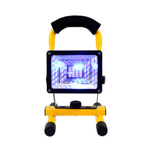 Projecteur portable d'extérieur T1012 30W, éclairage d'urgence à batterie rechargeable, couleur jaune - Product Image 1