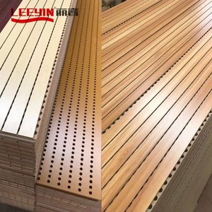 Chống Cháy Âm Thanh Hấp Thụ Tường <span class=keywords><strong>Panel</strong></span> MDF Acoustic <span class=keywords><strong>Board</strong></span> Rãnh Gỗ Acoustic Panels - Product Image 6