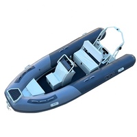 Bateau gonflable à Double coque en aluminium, Hypalon/PVC Durable, 14ft côtelé 430, nouveau Design 2019