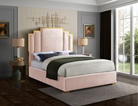 Cadre de lit en acier inoxydable de luxe personnalisé Meubles de chambre à coucher au design moderne rembourrés dernier style