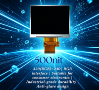 Écran LCD TFT 3,5 pouces 320*240 Interface RGB 500cd/ ㎡   Module d'affichage pour appareil portable industriel/contrôle de la maison intelligente/instrument de test portable