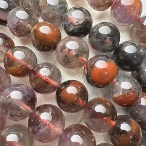 Bracciale in Cristallo di Quarzo Auralite 23 Naturale AAAAAA Meihan, Perle Lisce Rotonde per Creazione di Gioielli, Design e Regalo - Product Image 4